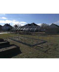 Karkass siltumnīcai KLASIKA TUBE ar pamatiem, 3x2m (6m2); bez pārklājuma Siltumnīcas