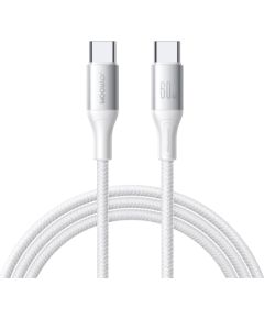 USB cable Joyroom S-A28 USB-C to USB-C 60W 2.0m white Data USB kabeļi
