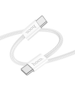 USB кабель Hoco X104 60W USB-C to USB-C 2.0m белый Дата USB-кабели