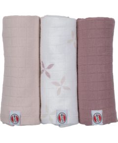 Lodger Swadler Solid Matcha kokvilnas autiņš, Rose, 70x70 cm, 3gab. - SWM 107 Хлопковые подгузники, зажимы