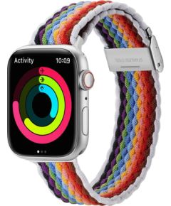 Strap Dux Ducis Mixture II Series Apple Watch 38/40/41mm Pale Stripes Smart-Watch aksesuāri