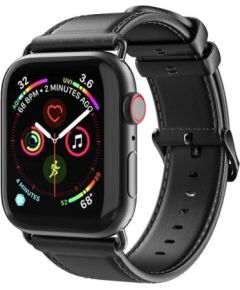 Strap Dux Ducis Business Series Apple Watch 42/44/45/49mm Black Smart-Watch aksesuāri