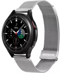 Strap Dux Ducis Milanese Series For Smartwatches 22mm Silver Smart-Watch aksesuāri