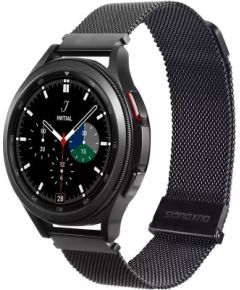 Strap Dux Ducis Milanese Series For Smartwatches 22mm Black Smart-Watch aksesuāri