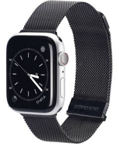 Strap Dux Ducis Milanese Series Apple Watch 38/40/41mm Black Smart-Watch aksesuāri