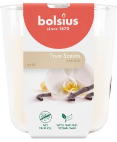 Bolsius Svece arom. stikla gl. True Scents Ø97x85mm vanilla Sveces un svečturi