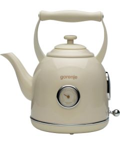 Gorenje Kettle K17CLIN Electric 2000 W 1.7 L Plastic/Metal 360° rotational base Ivory Tējkannas (elektriskās)