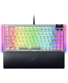 Razer Hot-swappable Mechanical Gaming Keyboard BlackWidow V4 75% Gaming Keyboard Wired US Phantom White Edition USB Type-C Razer Mechanical Switches (Tactile) Клавиатуры