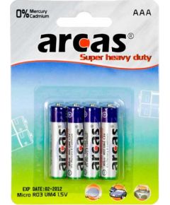 Arcas AAA/R03 Super Heavy Duty 4 pc(s) Батарейки, аккумуляторы