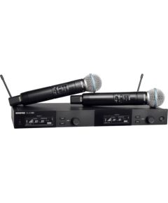 Shure SLXD24DE/B58-G59 - Podwójny cyfrowy system bezprzewodowy z dwoma nadajnikiami/mikrofonami "do ręki" Mикрофоны