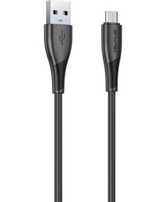 USB кабель Awei CL-182M USB to MicroUSB 1.0m черный Дата USB-кабели