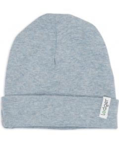Lodger Beanie Melange bērnu cepurīte, Blue Fogg, 0-6 mēn. - BEM 110_0-6  Cepurītes