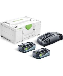 Piederumu komplekts Festool SYS 18V 2x8,0/SCA16; 18 V; 2x8,0 Ah akum. Аккумуляторы