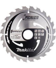 Griešanas disks kokam Makita EFFICUT; 185x1,45x30,0 mm; Z24; 23° Zāģripas