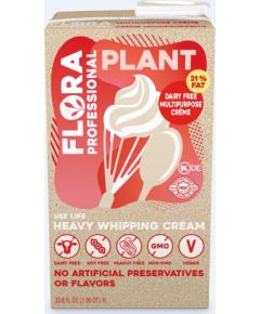 Augu tauku baze saldais krējums FLORA 31 % 1L Kafijas kapsulas, kafija