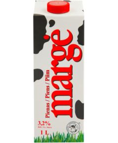 MargĖ Piens MARGE 3.2 %, UHT, 1 L ( Gab. x 12 ) Kafijas kapsulas, kafija