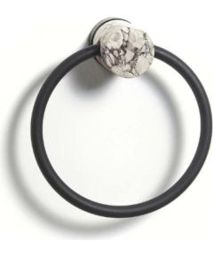 Aquanova dvieļu riņķis Nero, alba Aksesuāri vannas istabām