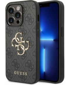 Guess 4G Big Metal Logo Back Case Защитный Чехол для Apple iPhone 15 Pro Чехлы - альтернативные