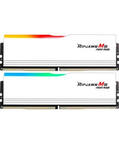 G.Skill DDR5 - 32GB - 6000 - CL - 36 (2x 16 GB) dual kit, memory (white, F5-6000J2836G16GX2-RM5NRW, Ripjaws M5 Neo RGB, AMD EXPO) RAM Operatīvā atmiņa
