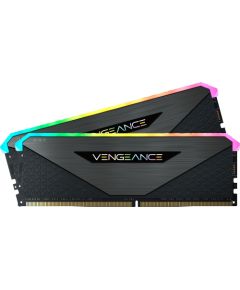 Corsair DDR4 - 16GB - 3200 - CL - 16 VengeanceRGBRT Dual Kit black RAM Operatīvā atmiņa