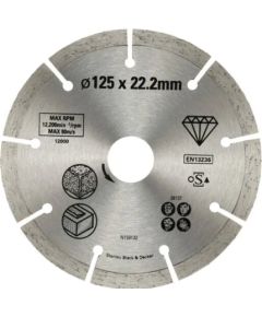 Dimanta griešanas disks Stanley STA38137-XJ; 125x22,2 mm Различные диски