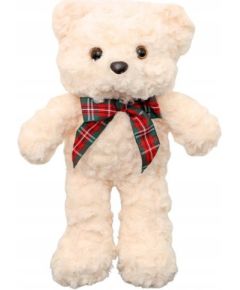 Leantoys Pluszowa Maskotka Przytulanka Miś Z Kokardą Biały 30cm Мягкие игрушки