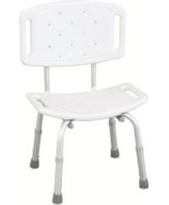 WILSON RF-820 REHA FUND White shower stool with cut-out and backrest Велосипеды
