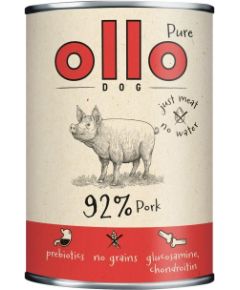 OLLO Pure Pork - wet dog food - 850g Suņu barība