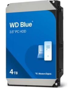 HDD WESTERN DIGITAL Blue 4TB 128 MB 5400 rpm 3,5" WD40EZZX HDD Iekšējie cietie diski