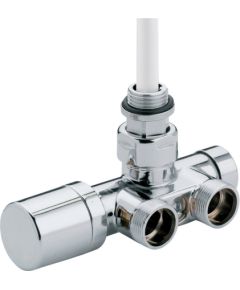 Carlo Poletti radiatora monobloks "One-Thermo" 1/2` x 24-19, 90°, hromēts (40mm) Предохранительные клапаны