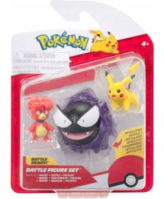 JAS POKEMON FIG 3PK MAGBY PIKACHU GASTLY Figūriņas un varoņi