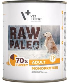 RAW PALEO Adult Monoprotein Turkey - wet dog food - 800 g Suņu barība