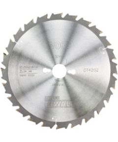Griešanas disks kokam DeWalt DT4301-QZ; 250x30x3,0 mm; Z24; 10° Zāģripas