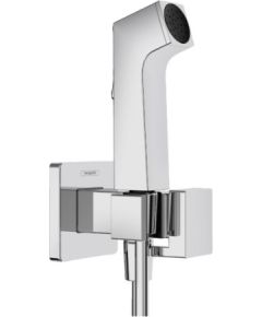Hansgrohe iebūvējamā rokas duša Bidette 1jet E EcoSmart+, ar vadu 1250 mm un turētāju, sajauktam ūdenim, hroms Bidē jaucējkrāni