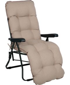 Deck chair BADEN-BADEN beige pad Dārza krēsli