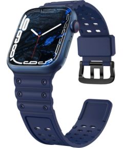 Hurtel -  Strap Triple Protection for Apple Watch 38 / 40 / 41 mm band bracelet - navy blue Чехлы - альтернативные