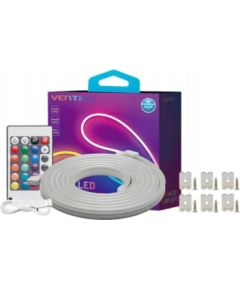 Taśma LED Vention Silicone Neon z pilotem IR i zasilaczem DC 12V 5m Декоративное освещение 