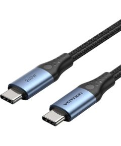 Vention USB 2.0 5A 240W 1.5m BLACK USB-C to C cable Data USB kabeļi