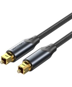 Kabel audio optyczny Vention w oplocie z aluminiowym złączem 5m czarny Dažādi vadi