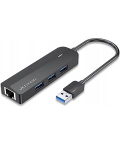 Hub 5w1 Vention USB 3.0 z adapterem Gigabit Ethernet Usb HUB