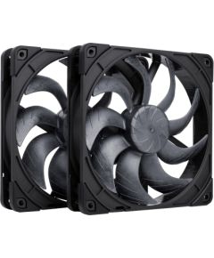 Wentylator NOCTUA 140mm NF-A14x25 G2 PWM Sx2 PP chromax black Korpusu dzesēšana