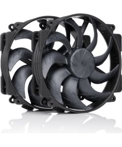 Wentylator NOCTUA 140mm NF-A14x25r G2 PWM Sx2 PP chromax black Korpusu dzesēšana