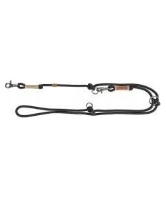 Trixie BE NORDIC, smycz regulowana, dla psa, czarna/piaskowa, linka, L–XL: 2.00 m/o 13 mm Citas preces