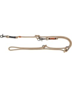 Trixie BE NORDIC, smycz regulowana, dla psa, piaskowa/czarna, linka, S–M: 2.00 m/o 8 mm Citas preces