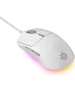 Datorpele SteelSeries Rival 3 Gen 2 White Peles, ievadierīces