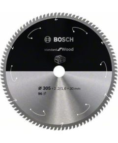 Griešanas disks Bosch Standard for Wood 2608837742; 305x30 mm; Z60 Zāģripas