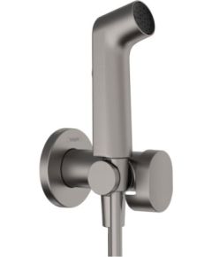Hansgrohe rokas dušas komplekta Bidette 1jet S EcoSmart virsapmetuma daļa, brushed black chrome Bidē jaucējkrāni