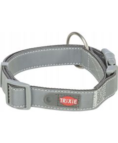 Trixie Premium Reflect, obroża, dla psa, grafitowa, M–L: 36–55 cm/25 mm, odblaskowa Citas preces