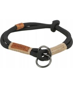 Trixie BE NORDIC, obroża zaciskowa, dla psa, czarna/piaskowa, linka, S–M: 40 cm/o 8 mm Citas preces