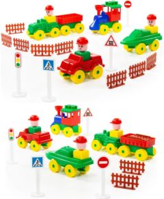 Polesie Klocki mały wędrowiec 54el. Машины и аксессуары